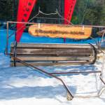 Pistengerät von 1968 beim Nostalgie-Skirennen 2014 in Wagrain