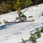 Sturz mit Holzski Nostalgie-Skirennen 2014 in Wagrain