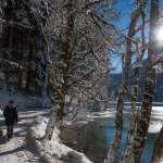 Spazieren am Jägersee Kleinarl im Winter